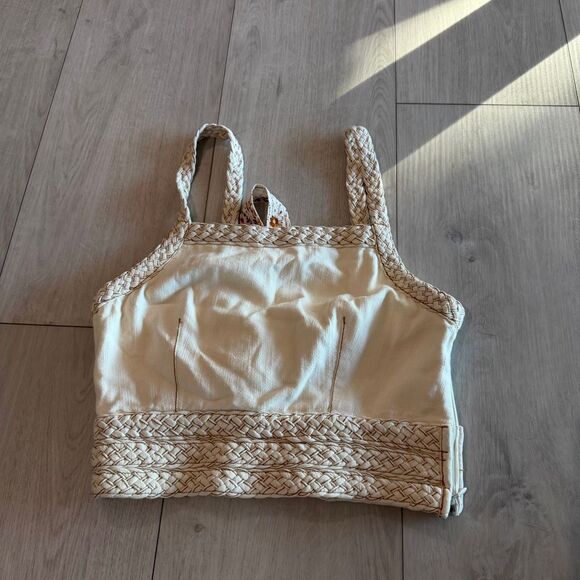 Pilcro Tops - Pilcro Cream Woven Strap Top size s